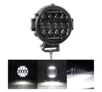 CGBWMB Car Headlight 7-inch Round Led Lights Spotlight Super Bright Offroad LED Work Light Bar Daytime Running Light Adjustable Mounting Bracket Auto Headlamp