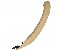 CGBWMB Car Inner Handle for BMW X3 X4 F25 F26 2010-2016 LHD RHD Car Interior Passenger Door Left Right Pull Handle Leather Outer Cover Replacement Car Interior Door Handles(Left Beige)