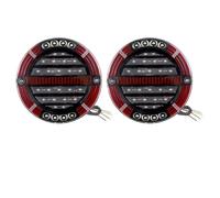 CGBWMB For Truck Trailer Van Lorry RV Bus 4x4 Pickup 12V 24V Round LED Tail Light With Sequential Turn Signal Lamp Stop Brake Light DRL Car Rear Light(2 piece)