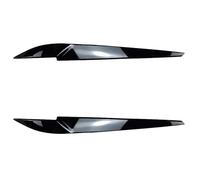 CGBWMB Headlight Eyebrow For BMW X5 X6 F15 F16 2014 2015 2016 2017 2018 Gloss Black Car Front Headlight Eyebrow Eyelids Stickers Headlight Eyebrows(Glossy black)