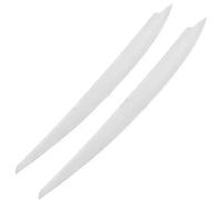 CGBWMB Headlight Eyebrow For VW For GOLF 7 7.5 For VII MK7 MK7.5 For GTI R For GTE For GTD 2013-2020 ABS Headlights Eyebrow Eyelids Stickers Trim Cover Headlight Eyebrows(White)