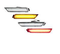 CGBWMB Rear Tail Light Assembly For Chevrolet For Camaro 2010-2015 Car Front & Rear Sidemarker Lamps Amber/White Red Bumper LED Fender/Side Marker Blinker Rearlight(4*B Front Rear)