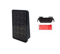 CGBWMB SUV Moto 12V 15led Led Brake Pilot Lights Style Rear Flash Warning Reverse Stop Safety Signal Lamps Car Rear Light(1 piece balck)