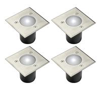 CGC 4 in Ground Walkover Driveover GU10 Stainless Steel Square Lights