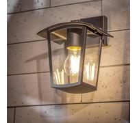 CGC Lighting Black Outdoor Outside Lights Traditional Contemporary Waterproof Lampholder Weatherproof Porch Patio Door Wall Terrace Garden (Large Downlight)
