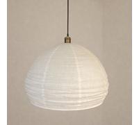 CGC Interiors Cgc Hester White Linen Large Round Hand Made Lampshade