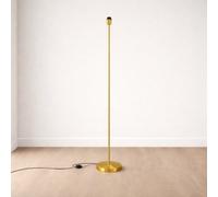 CGC Interiors Cgc Lena Brushed Gold Straight Floor Lamp
