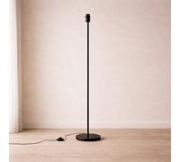 CGC Interiors Cgc Lena Matt Black Straight Floor Lamp