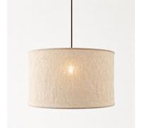 CGC Interiors Cgc Sicilia Oatmeal Linen Large 50Cm Round Drum Diffuser Lampshade