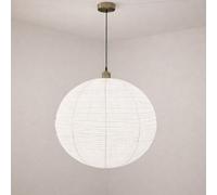 CGC Interiors Cgc Sybil Linen Large Round Globe Easy Fit Hand Made Lampshade