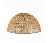 CGC Interiors Cgc Thalia Natural Woven String 50Cm Dome Lampshade Hand Made Easy Fit