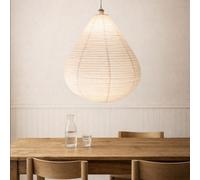 CGC Interiors Mabel Linen Large Teardrop Shape Easy Fit Hand Made Lampshade