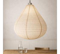 CGC Interiors Mabel Linen Large Teardrop Shape Easy Fit Hand Made Lampshade