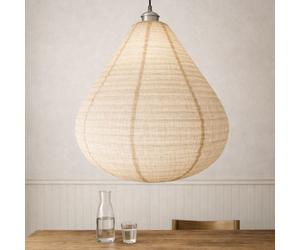 CGC Interiors Mabel Linen Large Teardrop Shape Easy Fit Hand Made Lampshade