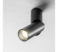 CGC Lighting Aries Black Adjustable Surface Mount Cylinder GU10 Ceiling Spotlight CGC Lighting Black