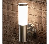 CGC Lighting 'Aster' Stainless Steel Outdoor Wall Light in Metallic Silver CGC Lighting Metallic Silver