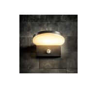CGC Lighting Aubrey Black Curved PIR Motion Sensor LED Outdoor Wall Light 4000k Natural White Integrated LED IP65 CGC Lighting Black
