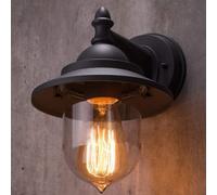 Cgc Lighting Black Coach Lantern Outdoor Wall Light With Natural White Bulb