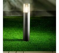 CGC Lighting 'Bluebell' Dark Grey Medium Outdoor Post Light with Smoky Diffuser CGC Lighting Dark Grey