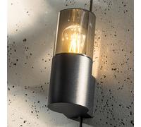 CGC Lighting 'Bluebell' Outdoor Cylinder Wall Light E27 Mains Power in Black CGC Lighting Black