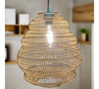 CGC Lighting 'Casablanca' Medium Matt Gold Mesh Moroccan Metal Ceiling Pendant Light & Lamp Shade CGC Lighting Gold