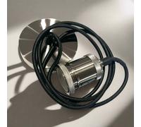 CGC Lighting 'Cassie' Satin Silver 1.5m adjustable E27 Ceiling Pendant & Matching ceiling Rose CGC Lighting Silver