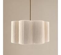 CGC Lighting Caterina Scalloped Cream Fine String Drum Lampshade Large 40cm CGC Lighting Cream