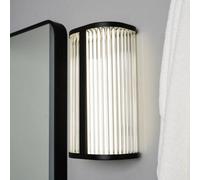 CGC Lighting Cgc Anais Matt Black 8W Led Wall Light Ribbed Diffuser