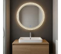 CGC Lighting Cgc Ariella 600mm Round Crystal Led Mirror Light With 3 Cct Switch