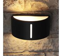 CGC Lighting Cgc Athena Dark Grey Curved Outdoor Wall Light