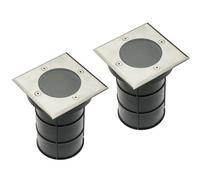 CGC Lighting Cgc Bridget Two Square Large Stainless Steel Inground Or Decking Lights