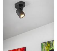 CGC Lighting Cgc Carla Single Black Modern Indoor Ceiling Wall Spotlight