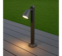 CGC Lighting Cgc Dark Grey Anthracite Medium Outdoor Garden Post Pathway Light