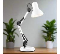 CGC Lighting Cgc Desk Hobby Table Lamp - White Metal