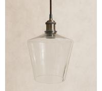 CGC Lighting Cgc Ella Clear Glass Cylinder Lampshade