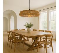 CGC Lighting Cgc Extra Large 70Cm Natural String Woven Round Easy Fit Lampshade