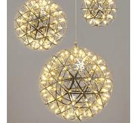 CGC Lighting Cgc Fawkes Natural White Chrome 120Cm Xxxxl Large Silver Starburst Led Pendant Light Chandelier