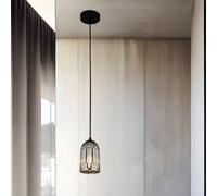 CGC Lighting Cgc Indie Smokey Glass Adjustable Pendant Ceiling Light