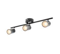CGC Lighting Cgc Jack Spolights Black Triple Head Gu10 Three Ceiling Spot Light Bar