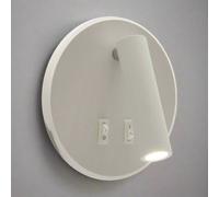 CGC Lighting Cgc Jones White Round Led Indoor Wall Light With Led Halo Edge