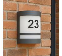 CGC Lighting Cgc Kala Black Stainless Steel Curved Outdoor Garden Wall Light