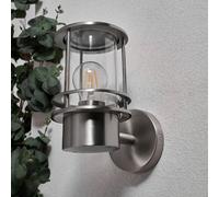 CGC Lighting Cgc Kofi Stainless Steel Outdoor Wall Lamp Light With Clear Diffuser