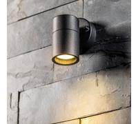 CGC Lighting Cgc Leon Black Stainless Steel Gu10 Down Outdoor Wall Light Ip44