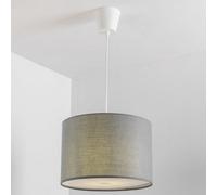 CGC Lighting Cgc Lucia Grey Fabric Ceiling Shade With Frosted Diffuser