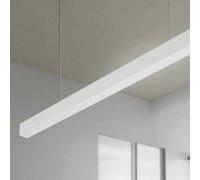 CGC Lighting Cgc Luna White Linear Led Suspended Ceiling Light Pendant 1.2M 4000K Natural White Led