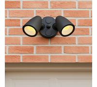 CGC Lighting Cgc Martha Ii Black Double Floodlight Led Outdoor