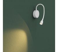 CGC Lighting Cgc Matilda White Adjustable Flexible Neck Led Rechargeable Magnetic Usb Reading Bedside Wall Light