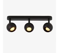 CGC Lighting Cgc Nieve Matt Black Triple Three Head Gu10 Ceiling Surface Spot Light Round Head