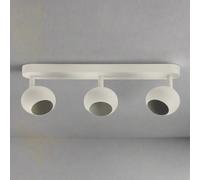 CGC Lighting Cgc Nieve Matt White Triple Three Head Gu10 Ceiling Surface Spot Light Round Head