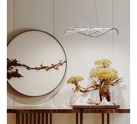 CGC Lighting Cgc Paraplu 1 Wave 60Cm Satin Nickel Led Ceiling Pendant Light Chandelier